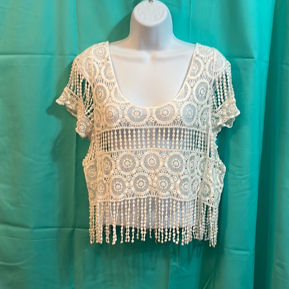 Dulcie Lace Crop Top Size M